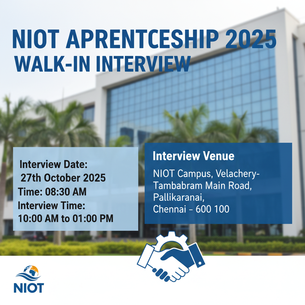 NIOT Apprenticeship 2025