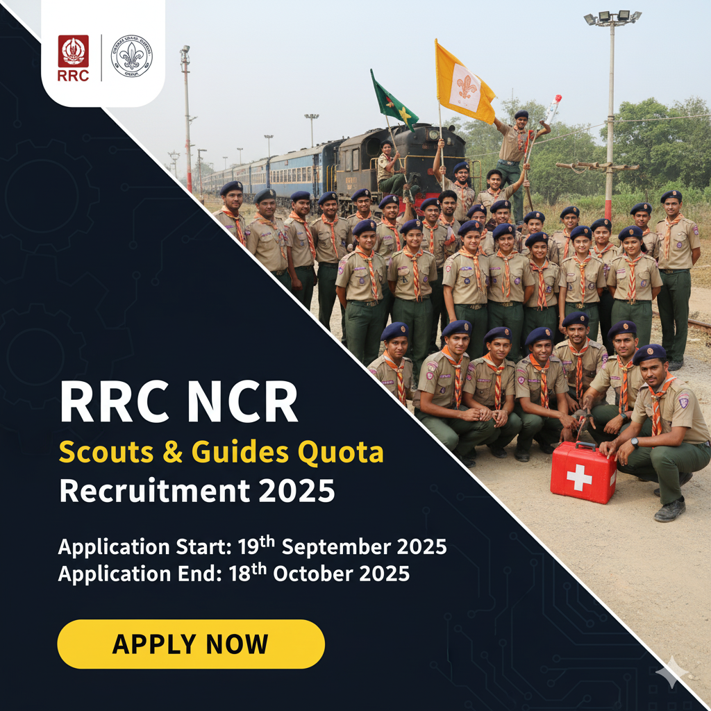 RRC NCR Scouts & Guides Quota Recruitment 2025: