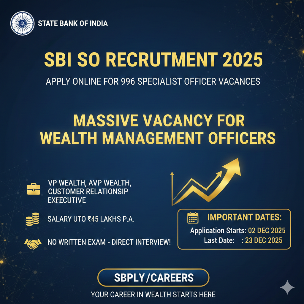 SBI SO Recruitment 2025